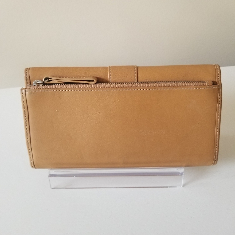 Vintage Coach Legacy Leather Tri-Fold Wallet Signature C Lining - Picture 3 of 16